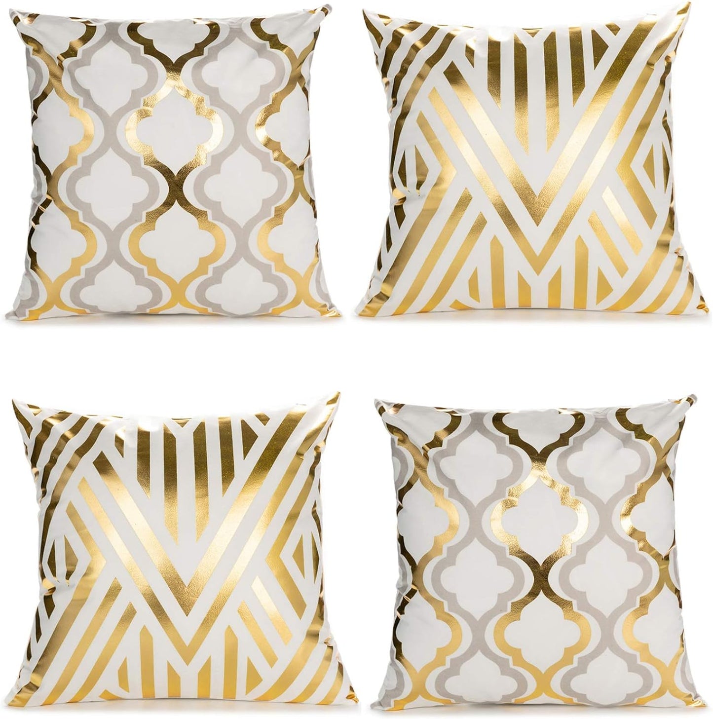 Golden Designs of Luxury Pillow Cover, 4 pc