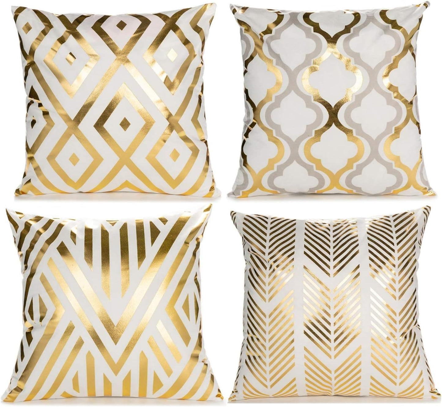 Golden Designs of Luxury Pillow Cover, 4 pc