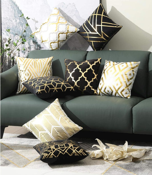 Golden Designs of Luxury Pillow Cover, 4 pc