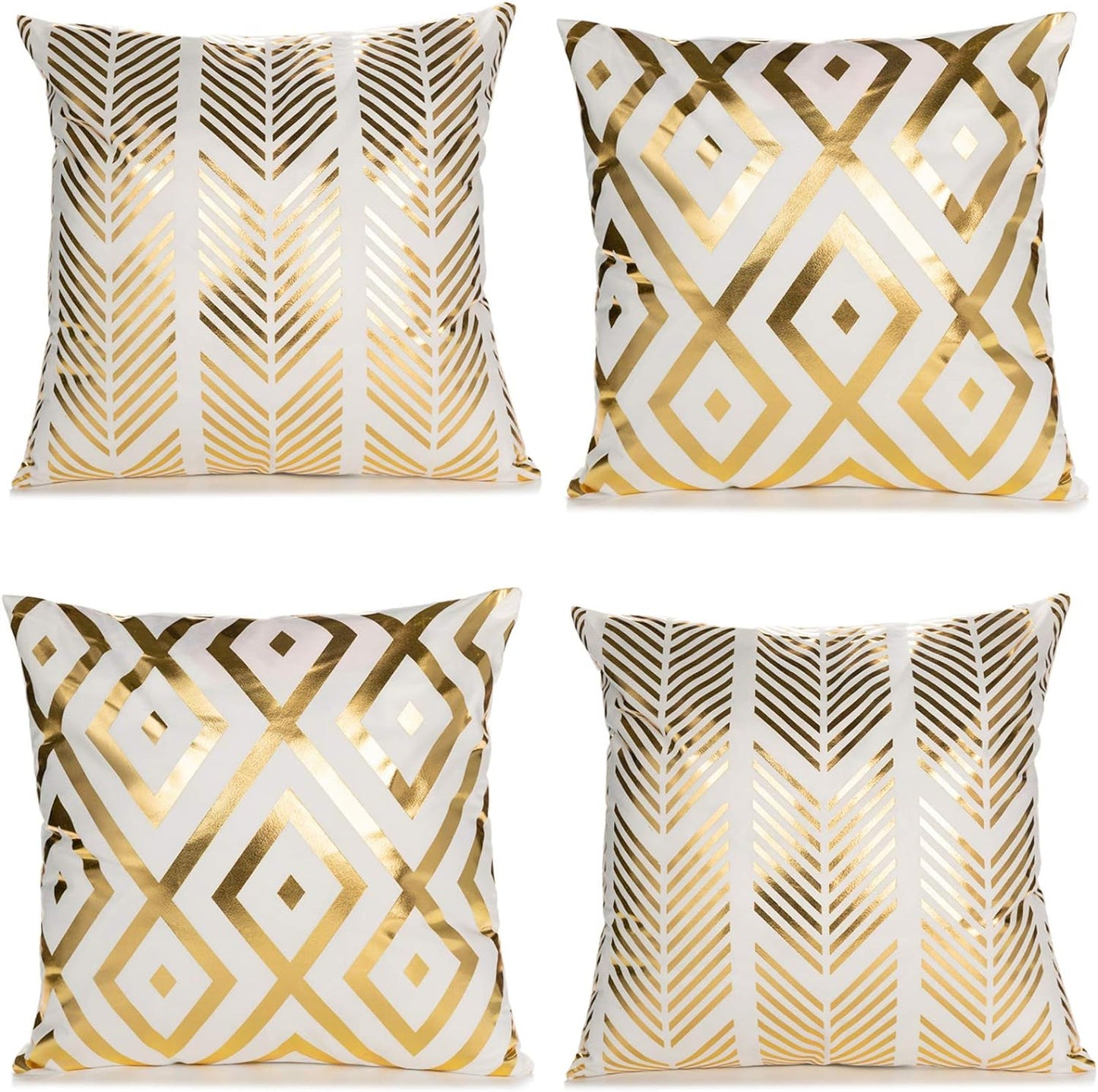 Golden Designs of Luxury Pillow Cover, 4 pc