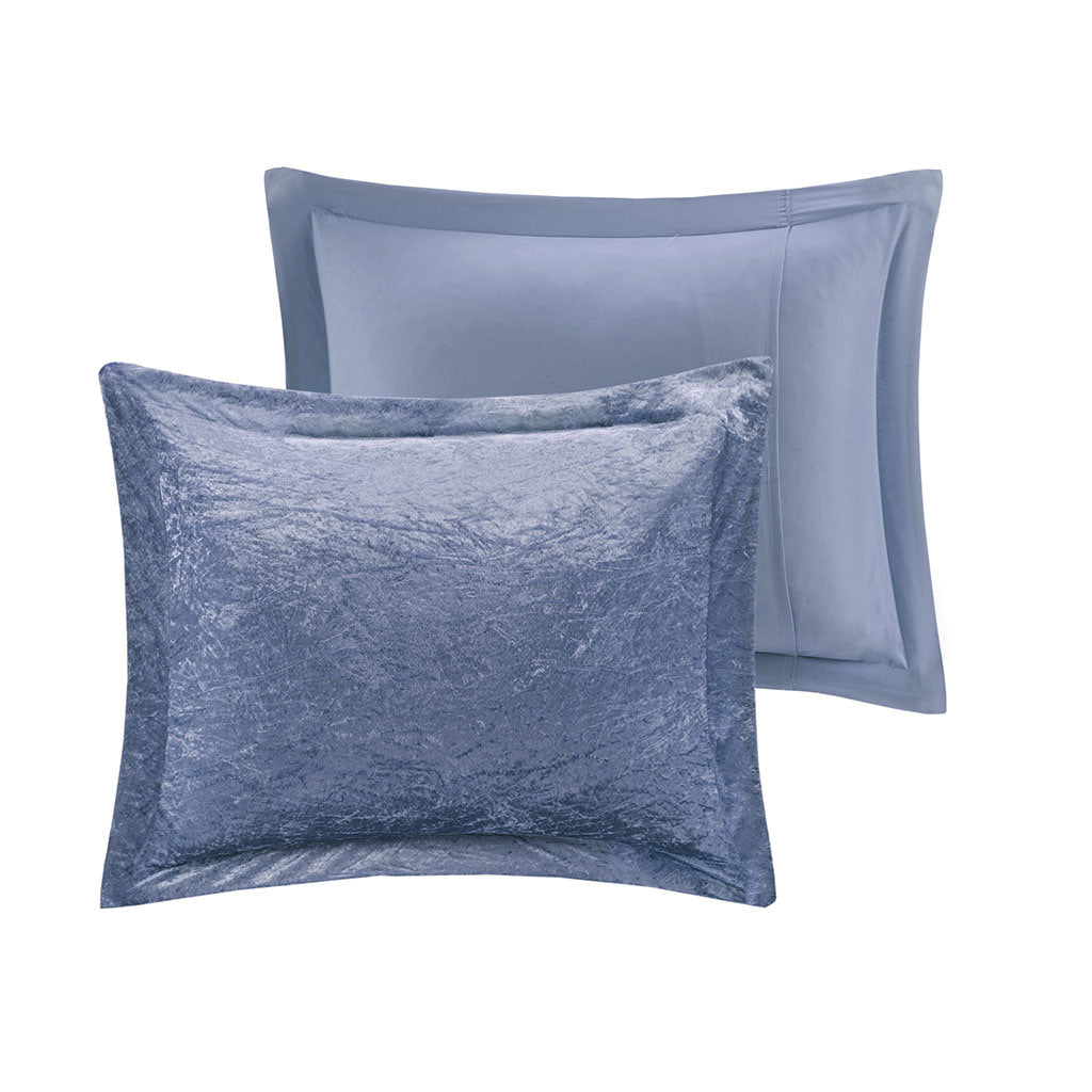 Blue Velvet Comforter Set