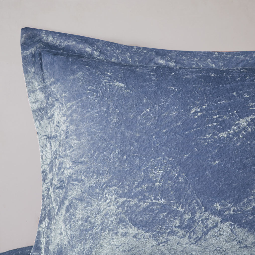 Blue Velvet Comforter Set