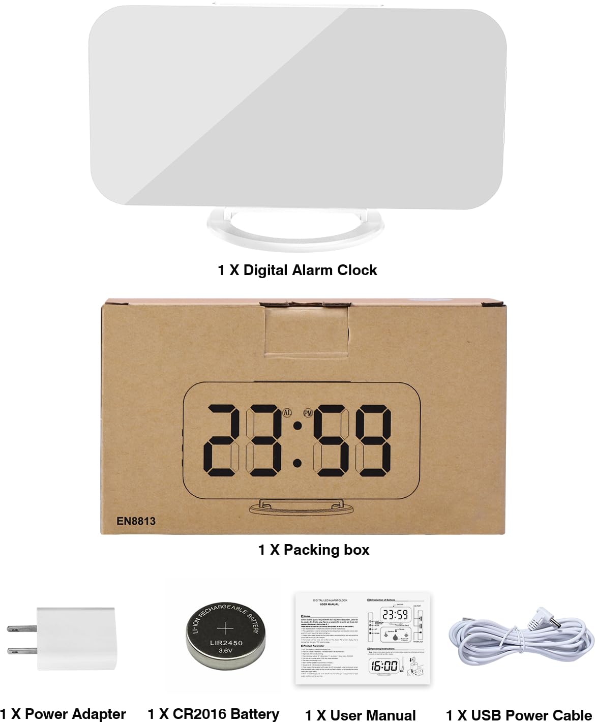 LED Digital Alarm Clock