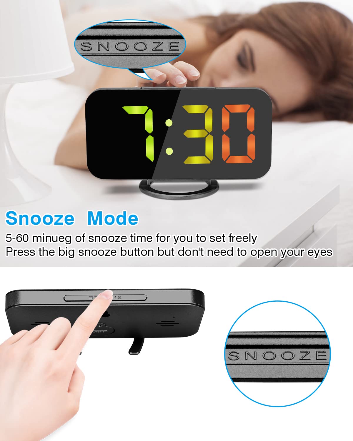 LED Digital Alarm Clock