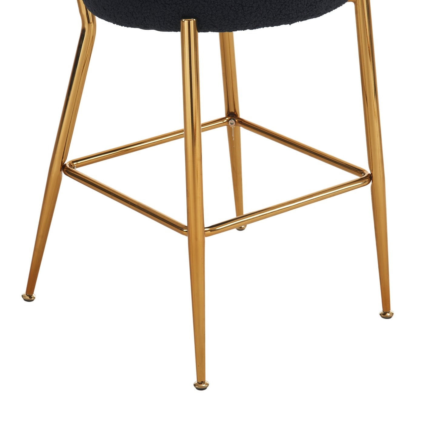 Modern Teddy Fabric Upholstered Barstools, 2