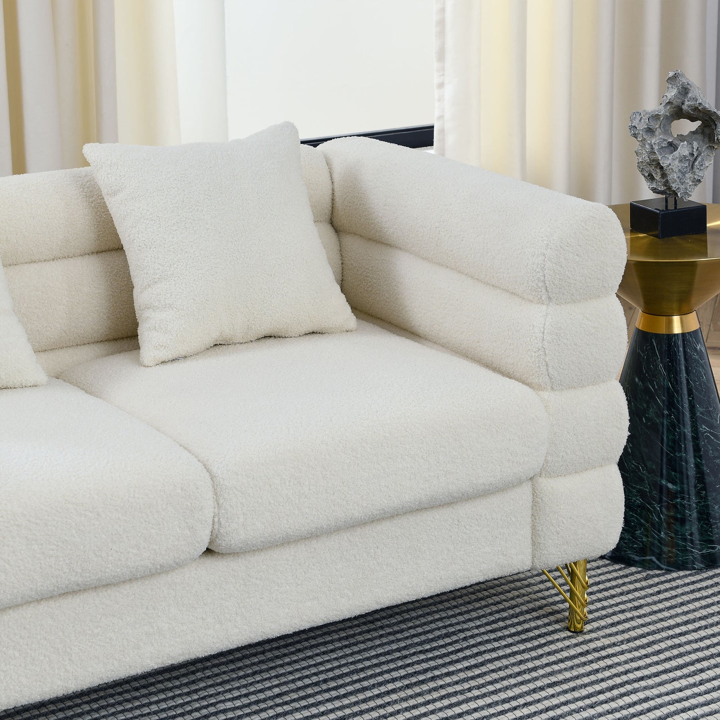 81 Inch 3 Seater Sectional Sofa