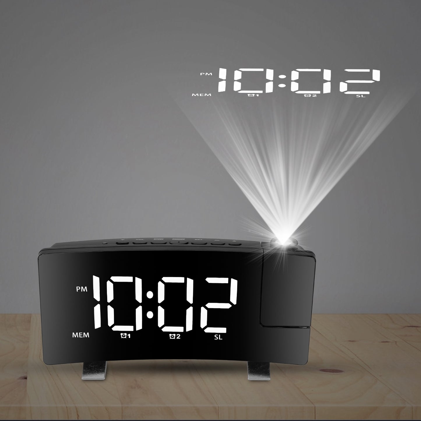 Projection Alarm Clock with Radio Function