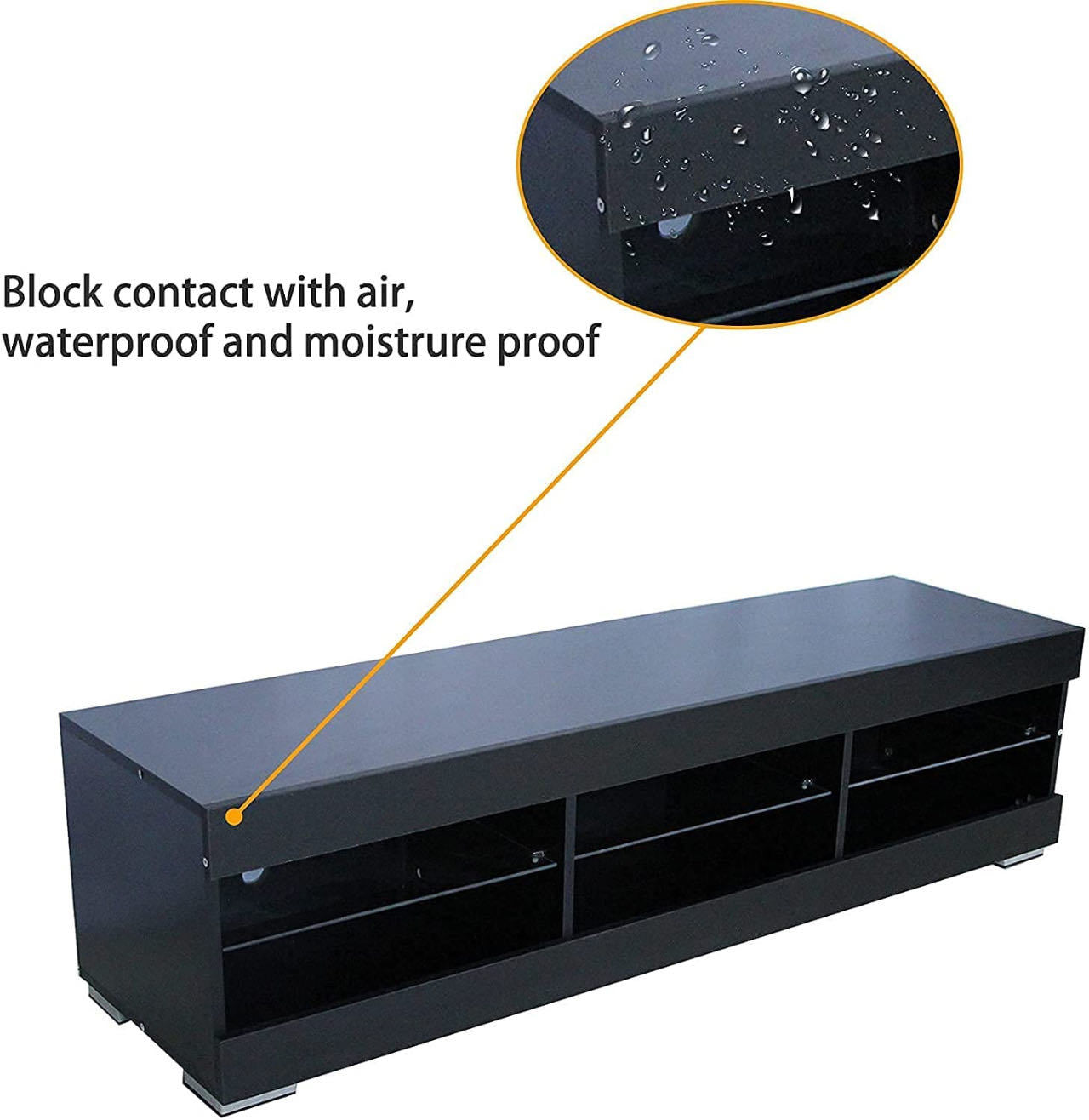 Modern High Gloss LED 60" TV Stand