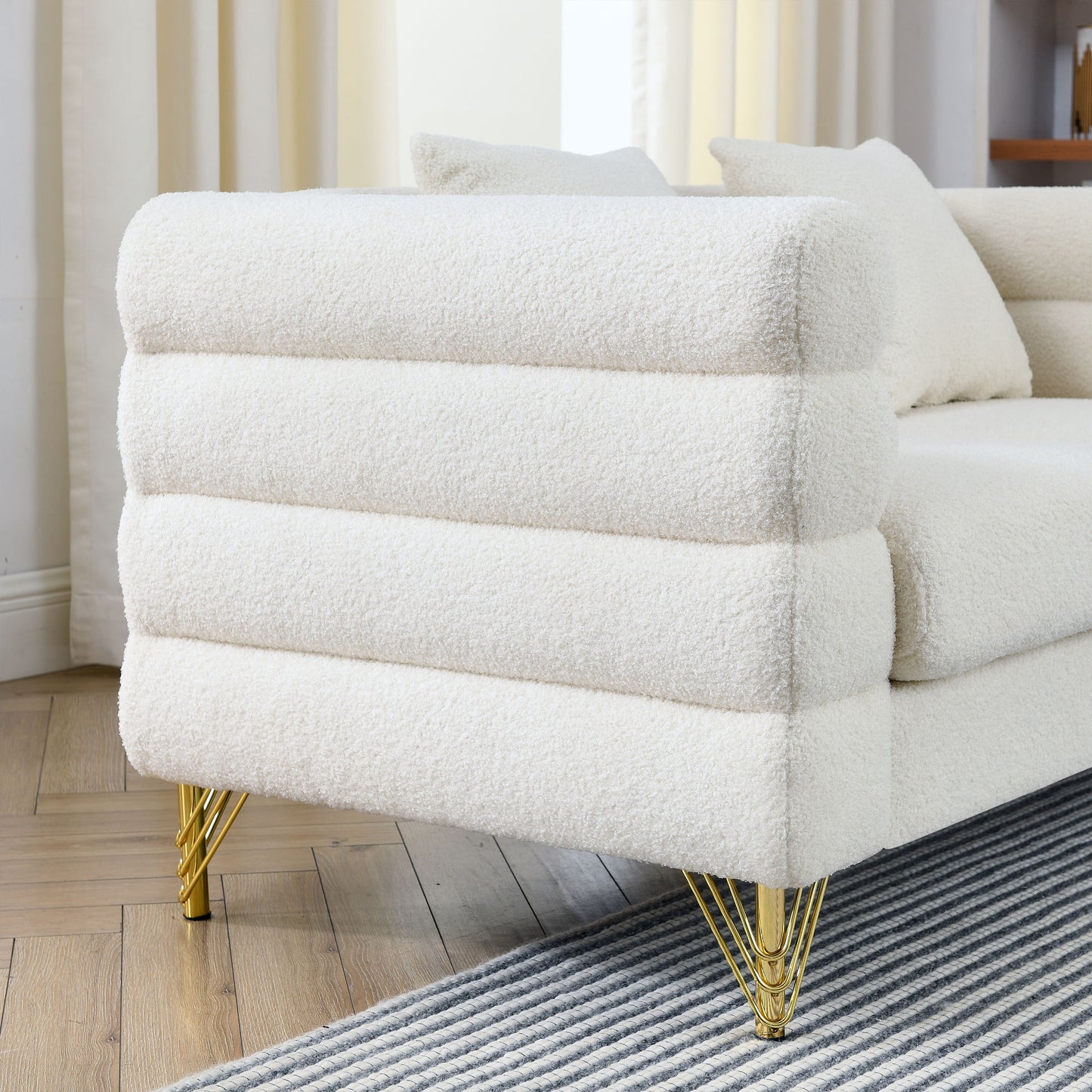 81 Inch 3 Seater Sectional Sofa