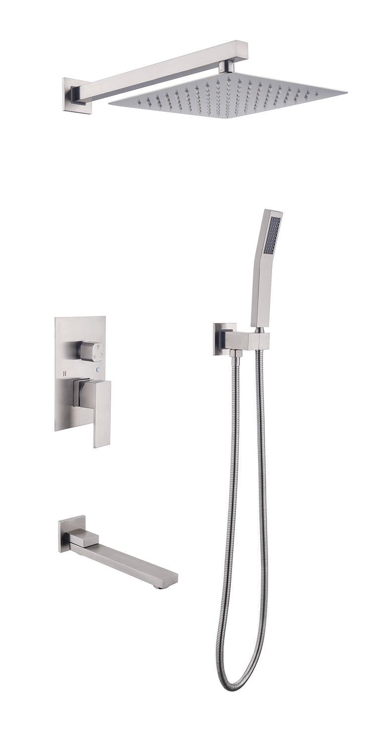 Wall Mounted Shower Faucet (silver)