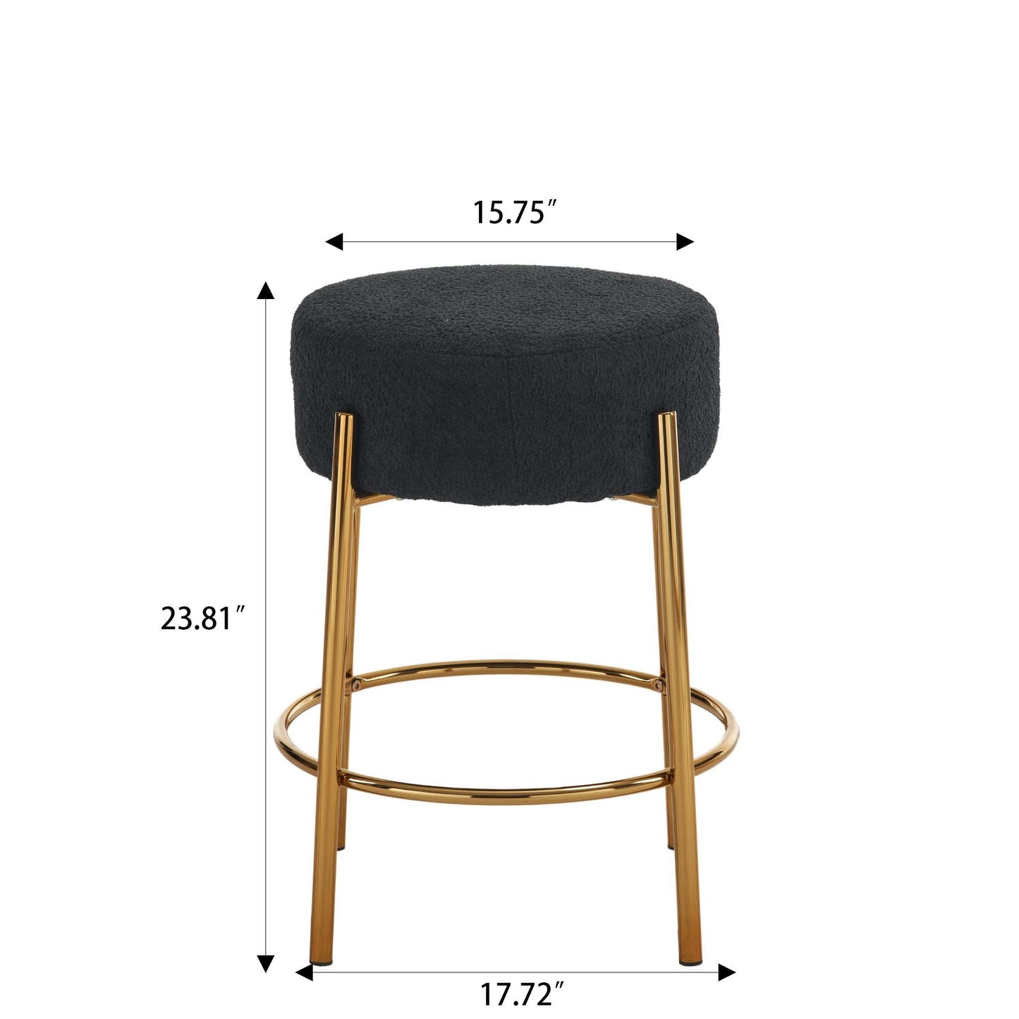 24" Tall, Round Bar Stools, Set of 2