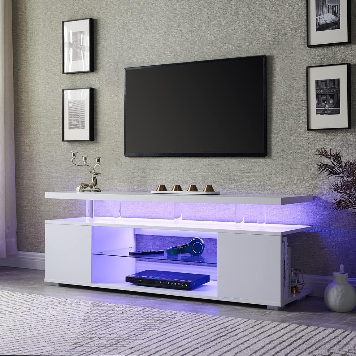 70 Inch TV LED Entertainment Center