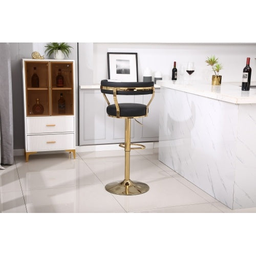 Bar Stools with Back and Footrest Counter Height Dining Chairs