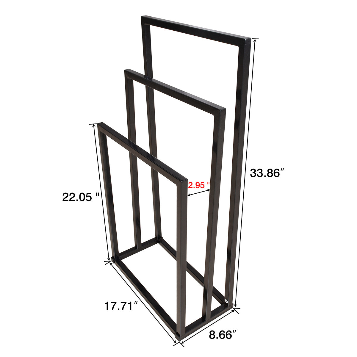 3 Tier Metal Freestanding Towel Rack