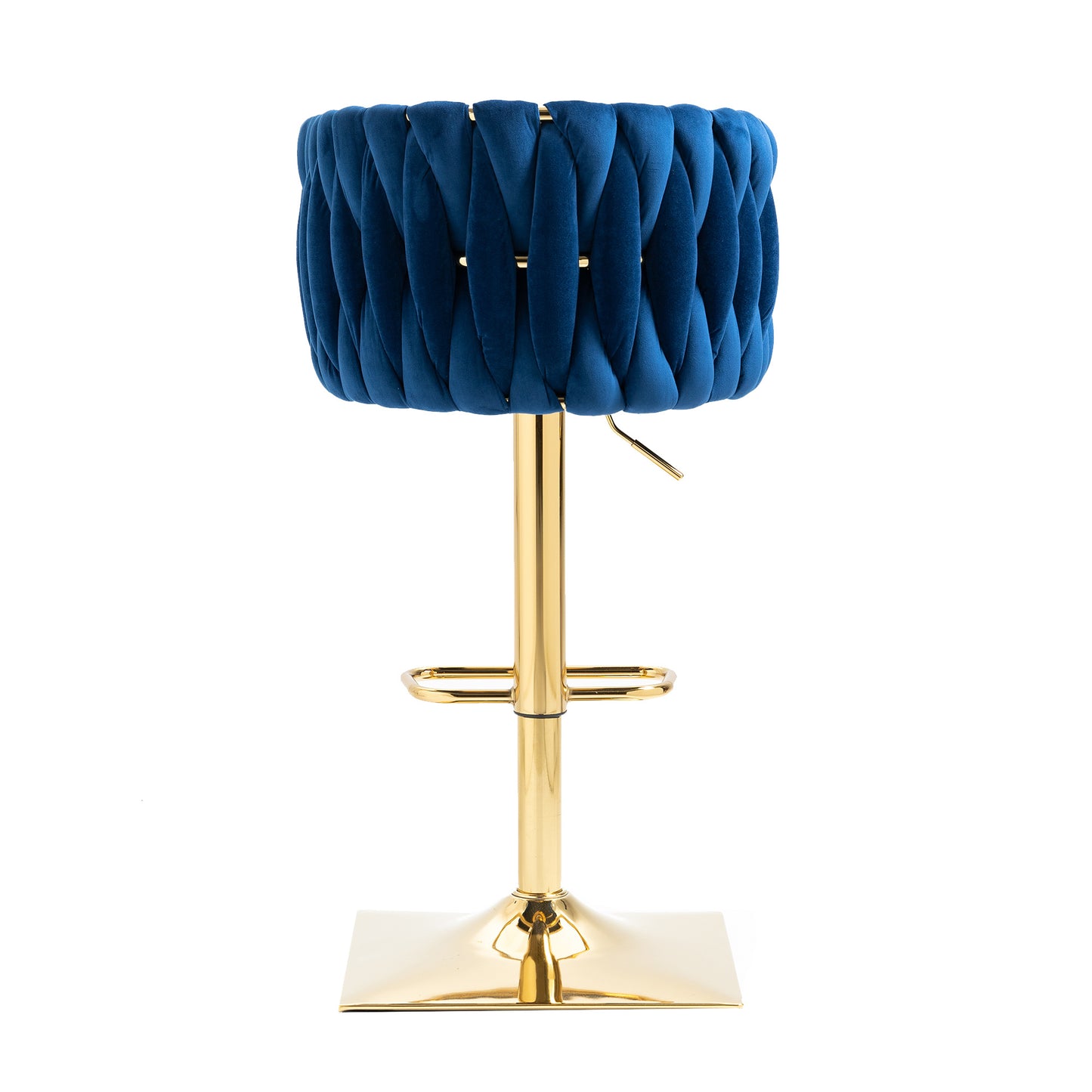 COOLMORE Vintage Bar Stools with Back and Footrest, 2PC Set
