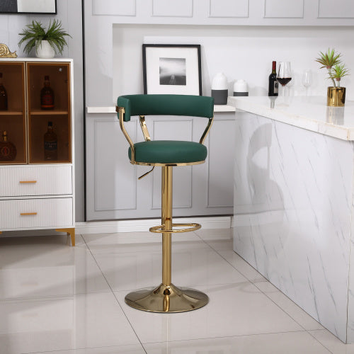 Bar Stools with Back and Footrest Counter Height Dining Chairs