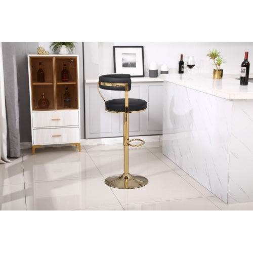 Bar Stools with Back and Footrest Counter Height Dining Chairs