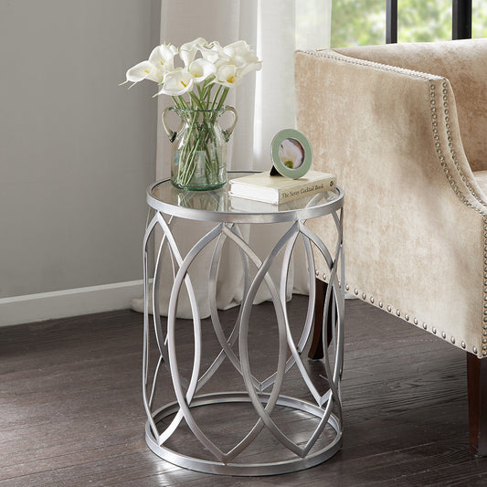 Arlo Metal Eyelet Accent Table