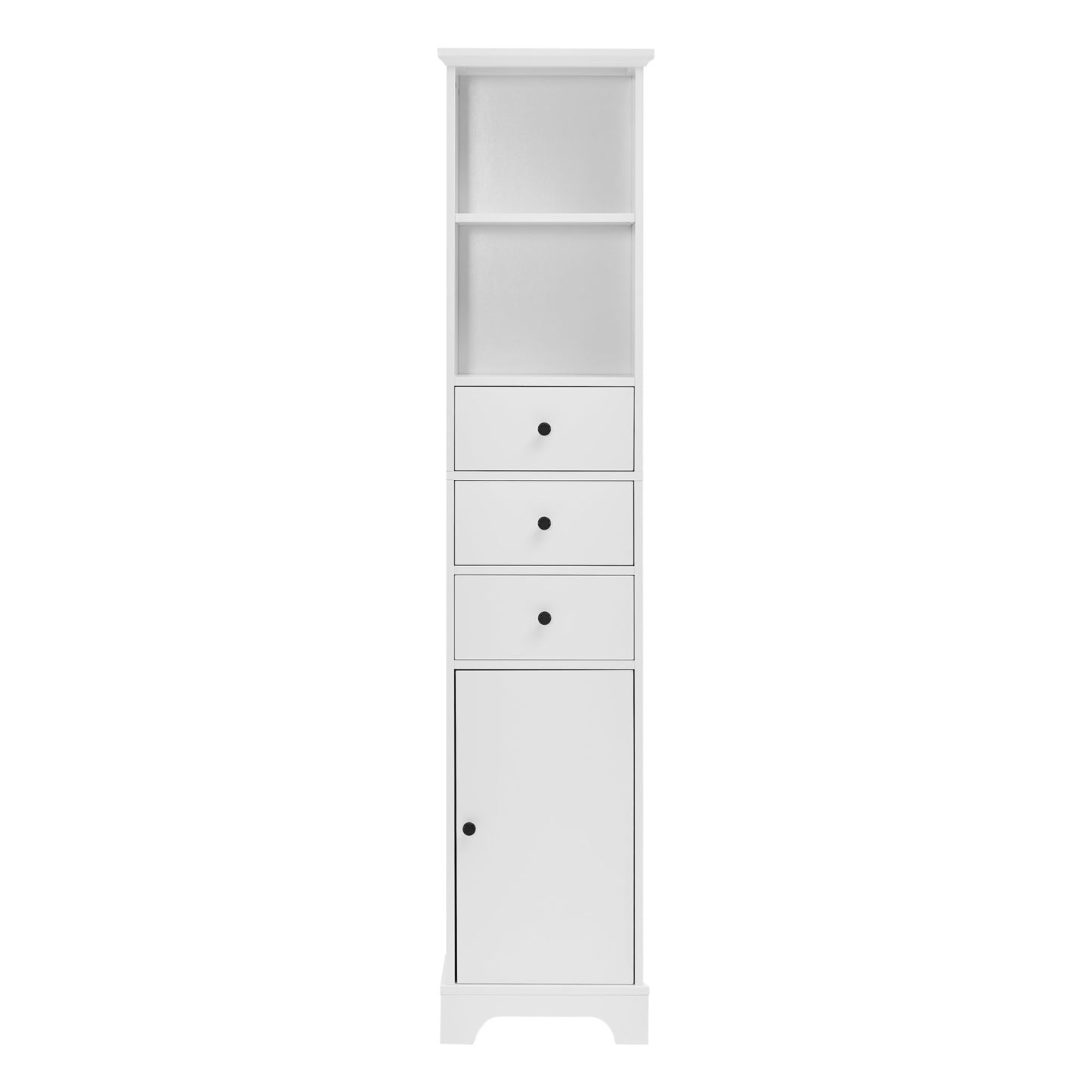 White Tall Bathroom Cabinet