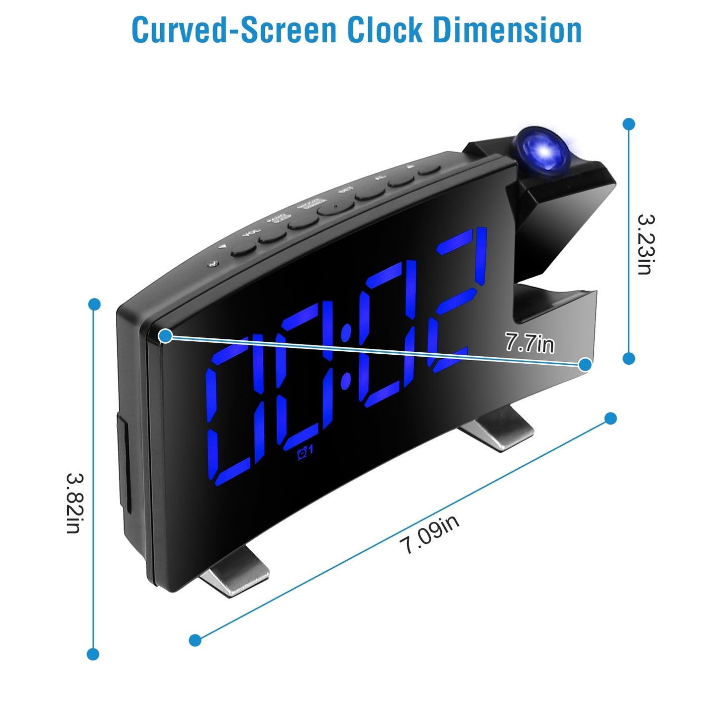 Projection Alarm Clock with Radio Function