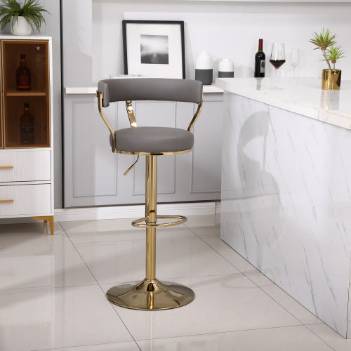 Bar Stools with Back and Footrest Counter Height Dining Chairs