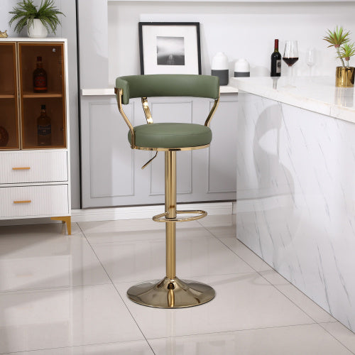 Bar Stools with Back and Footrest Counter Height Dining Chairs