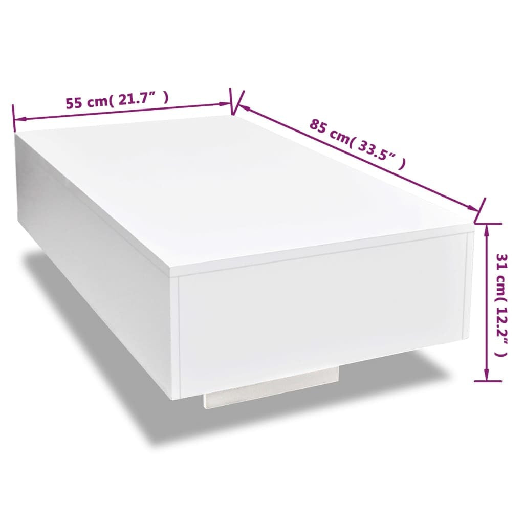 High Gloss White Coffee Table