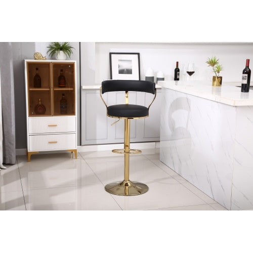 Bar Stools with Back and Footrest Counter Height Dining Chairs